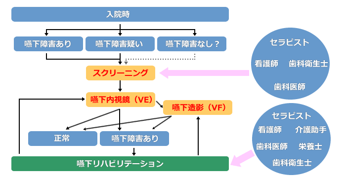 嚥下リハビリテーションの流れ