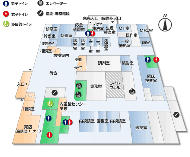 フロアマップ１階