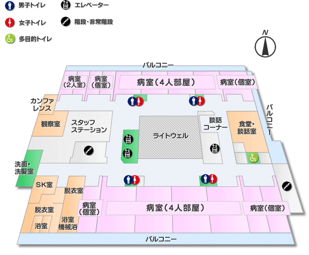 フロアマップ４階